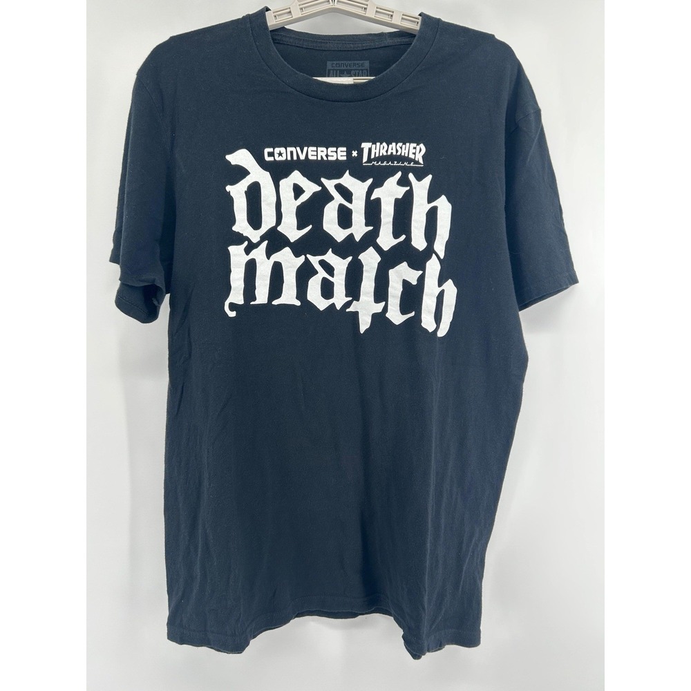 Converse x Thrasher Death Match T-Shirt Large 2013 Austin SXSW Skateboarding (H)